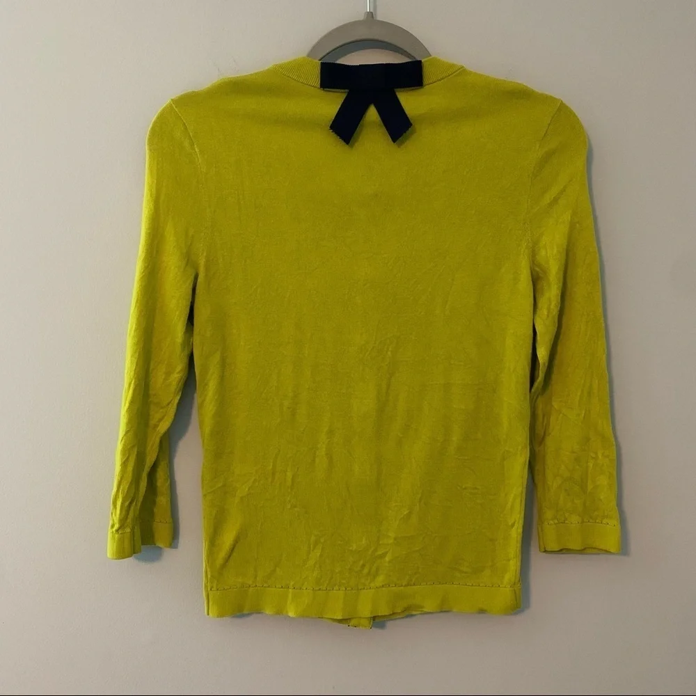 Women’s Kate Spade green silk blend button front Jeremy cardigan sweater size XS
